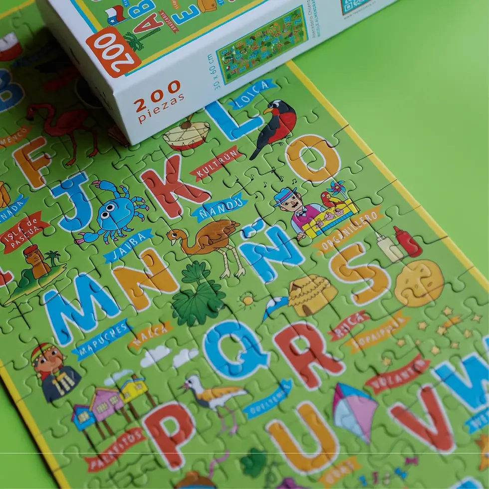Miniatura: Puzzle Abecedario Chileno 200 Piezas