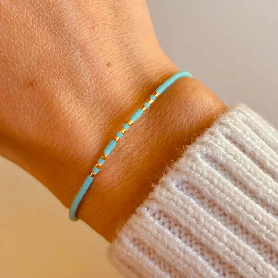 Miniatura: Pulseras Miyuki Baño Oro