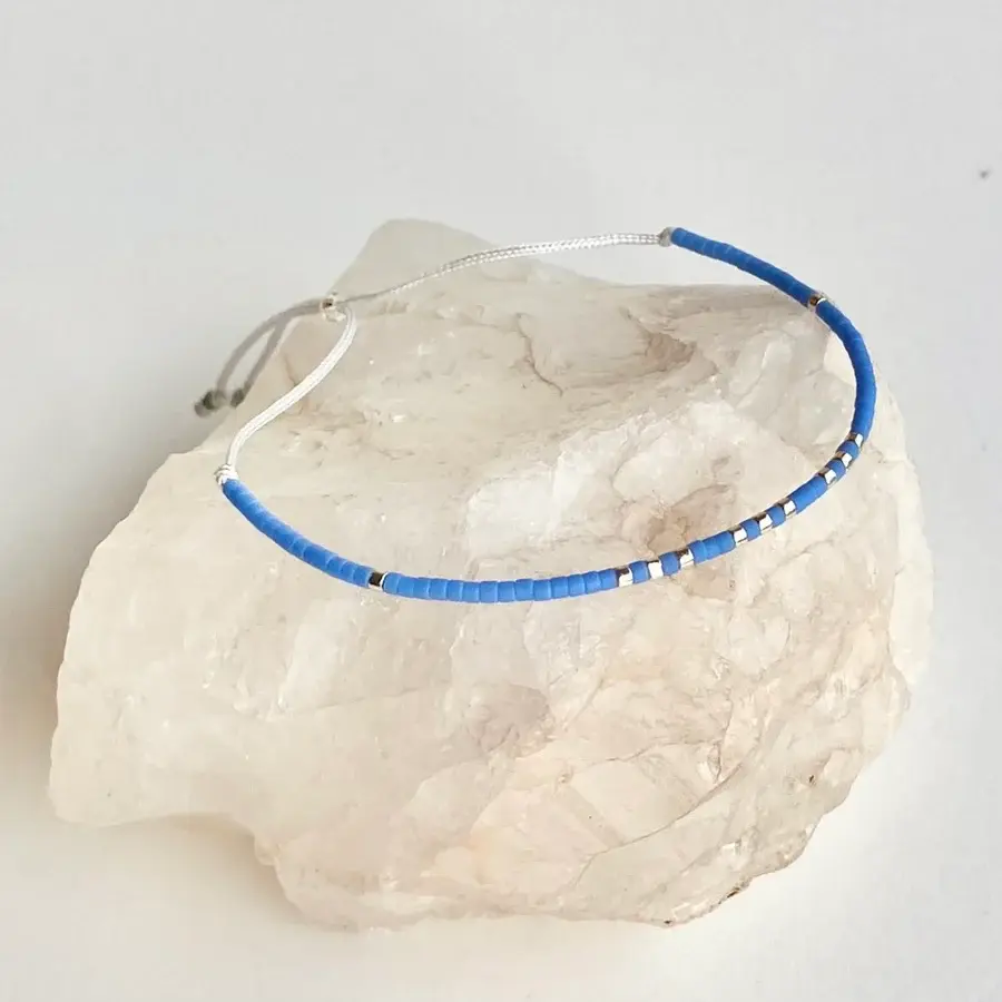 Miniatura: Pulseras Miyuki Baño Plata