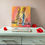 Miniature : tableau peint main femme africaine villagoise.