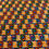 Miniature : Tissu wax africain motif l'oeil bleu