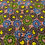 Miniature : Tissu wax africain motif cyclone multicolore