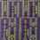 Miniature : Tissu wax africain motif l'écriture grec violet jaune