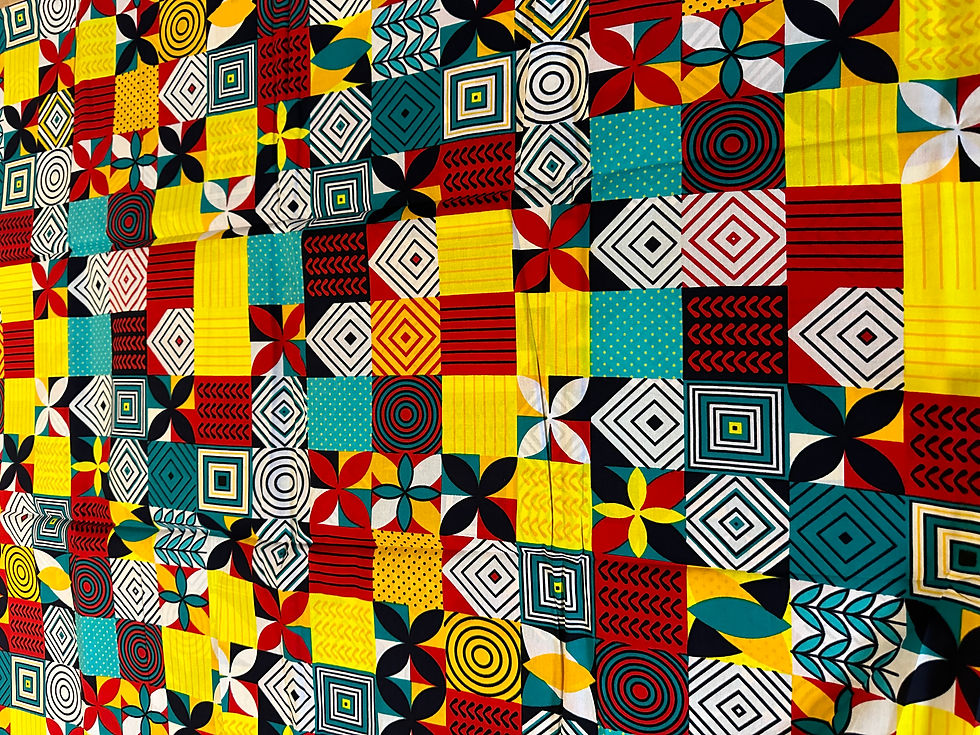 Tissu wax africain motif les symboles africains
