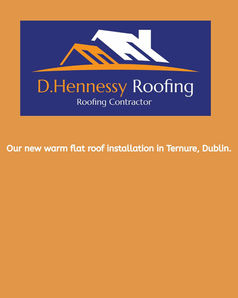 Warm flat roof installation in Dublin by D.Hennessy Roofing.