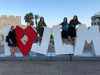 alumnas en Jerusalem