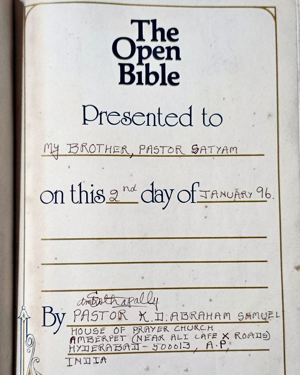 PASTOR K SATYAM'S BIBLE