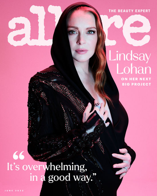 Lindsay Lohan Allure Cover