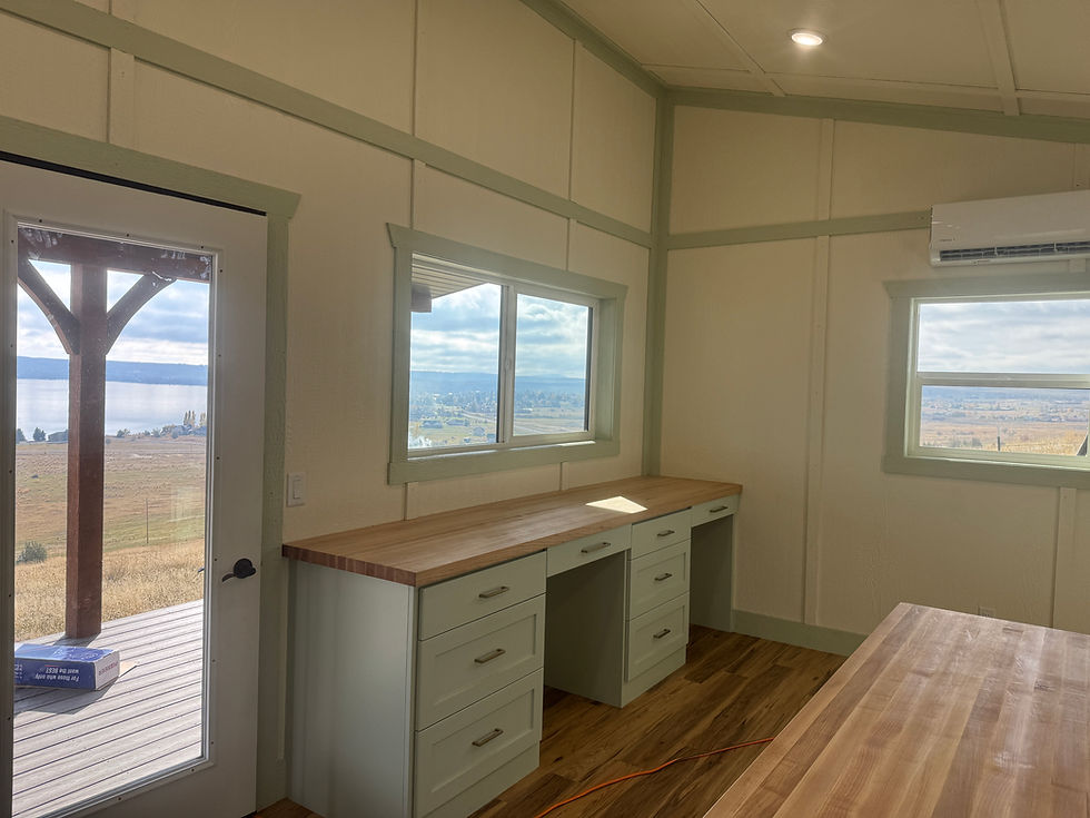 Interior View of Sewing She Shed
