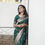 Thumbnail: Forest Green Banarasi Silk Saree CODE-069