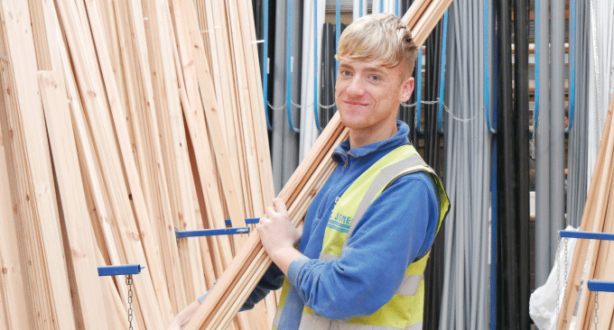 Dafydd Jones, 22, from Llanrwst, Yard Assistant at C L Jones