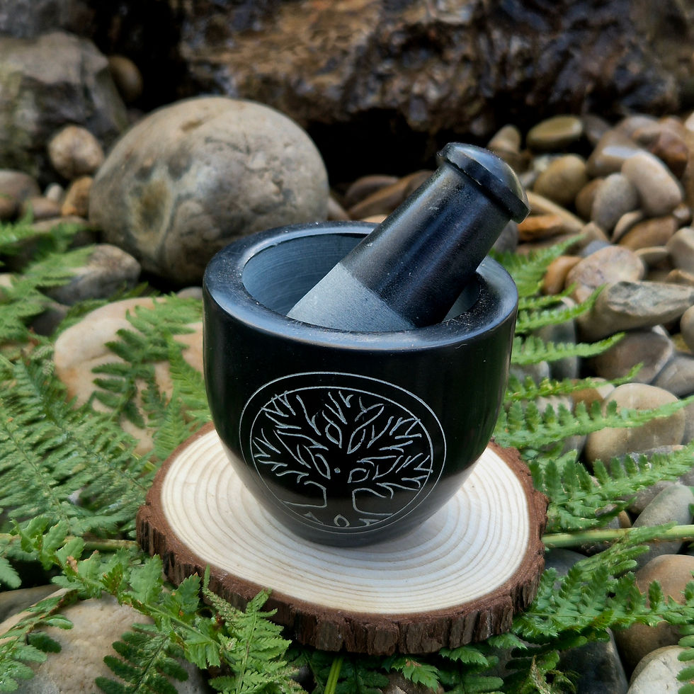 Mortier Noir Arbre de Vie