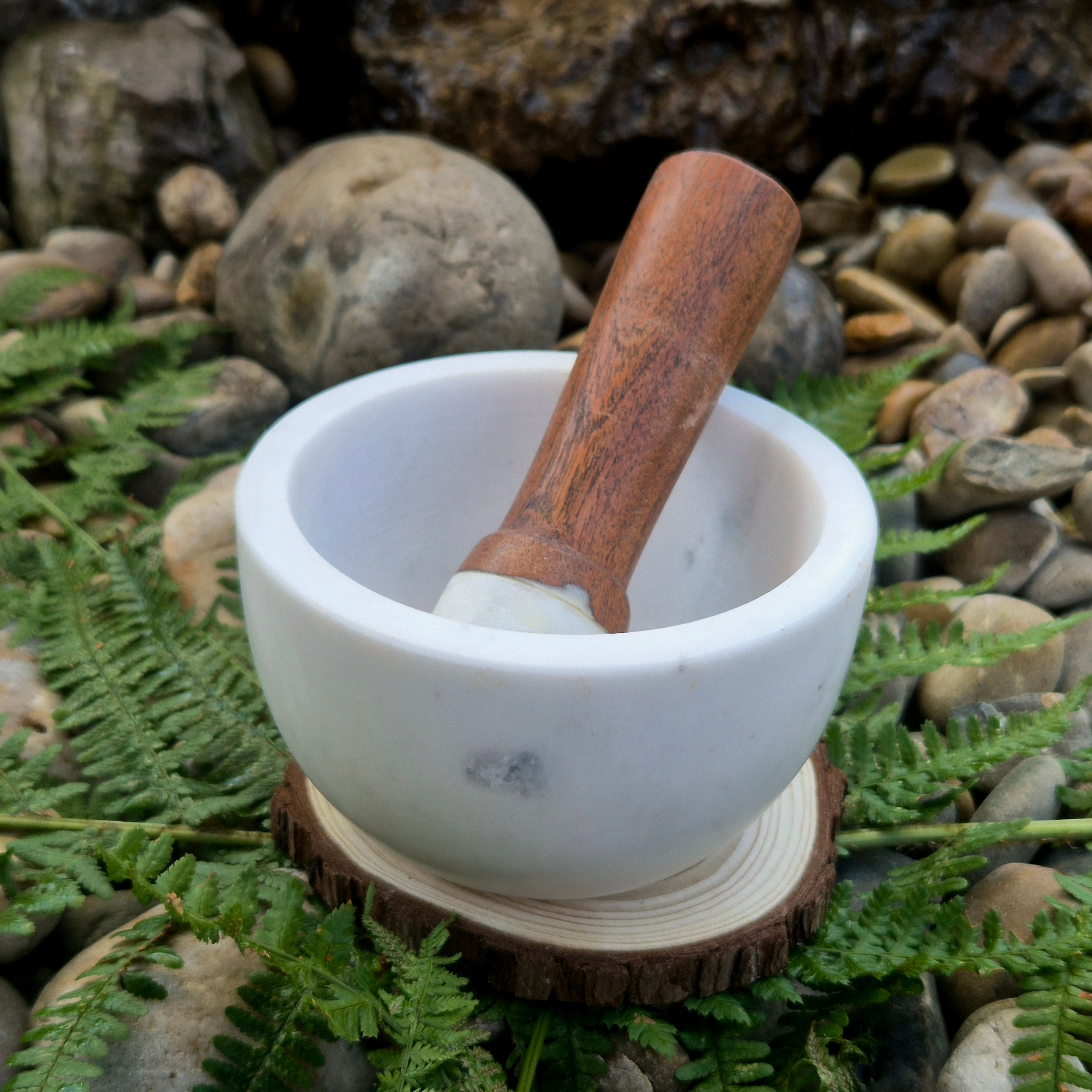 Mortier Marbre Blanc