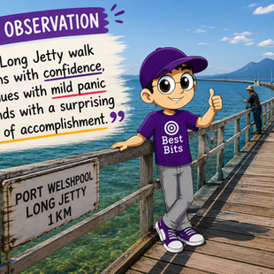 Jay's observations of the Long Jetty, Port Welshpool, its a walk over the ocean according to Jay