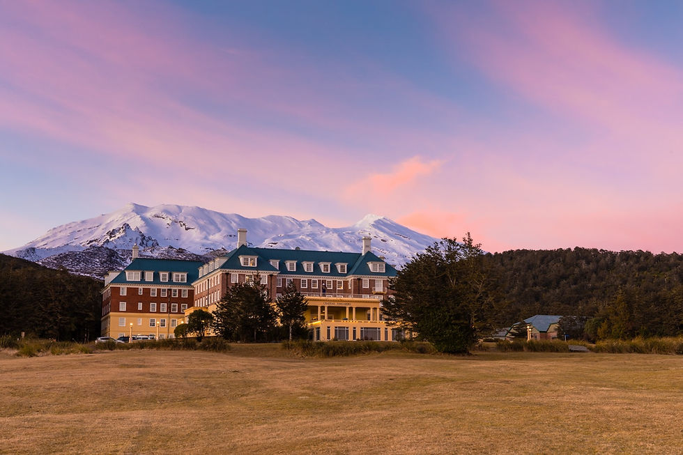 19th-century elegance, now the Chateau Tongariro is an abandoned, spooky hotel