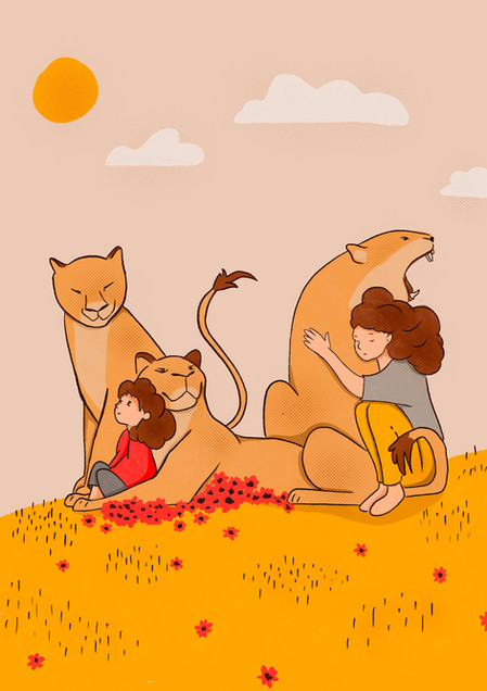 lionesses of war illustration