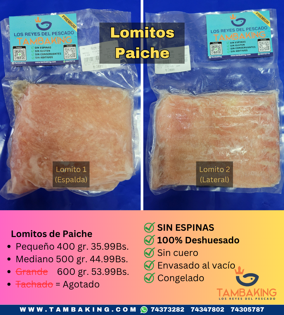 Lomitos de Paiche