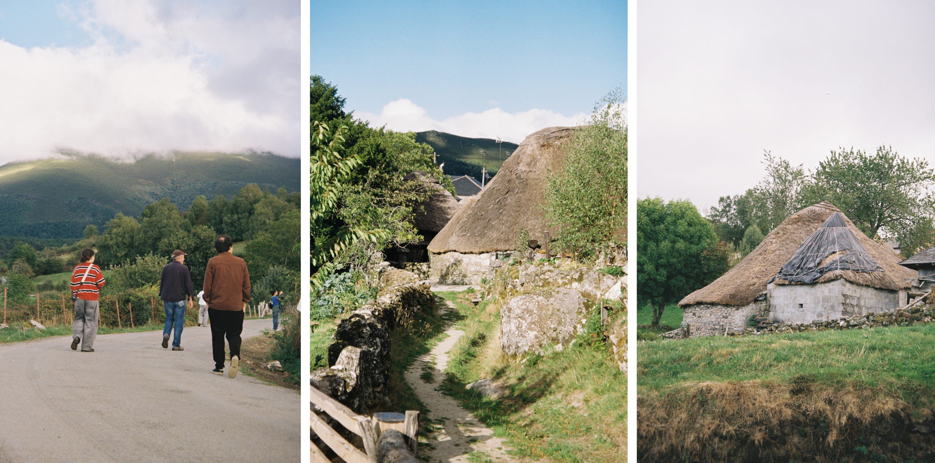Photos of a group of people exploring Piornedo