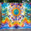 Thumbnail: 85×100" Sunny Face Landscape Tie Dye Tapestry 