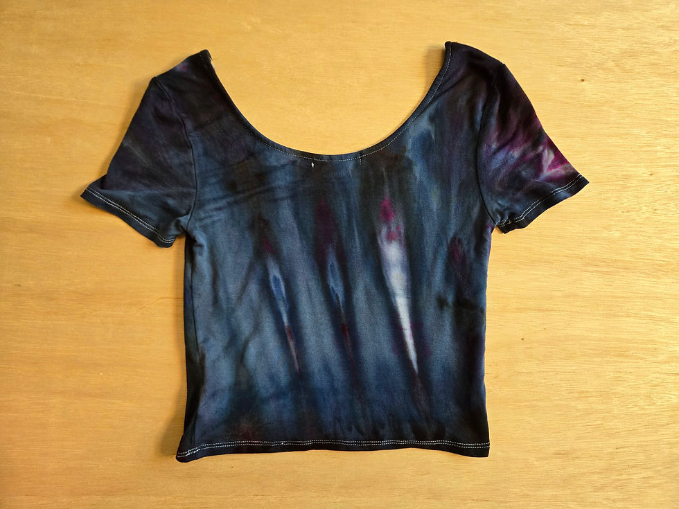 Thumbnail: Small - Lined Short Sleeve Crop Top
