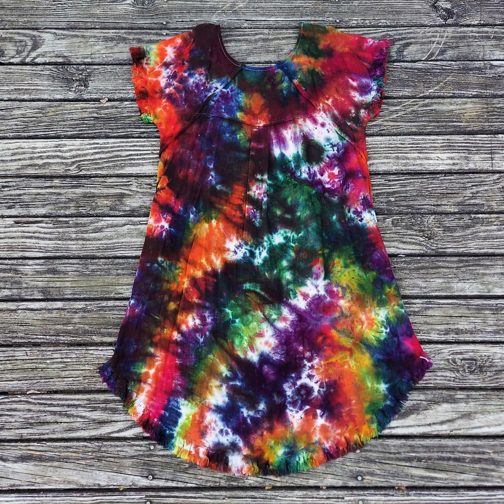 Small - Linen Blend Fringe Edge Flowy Dress