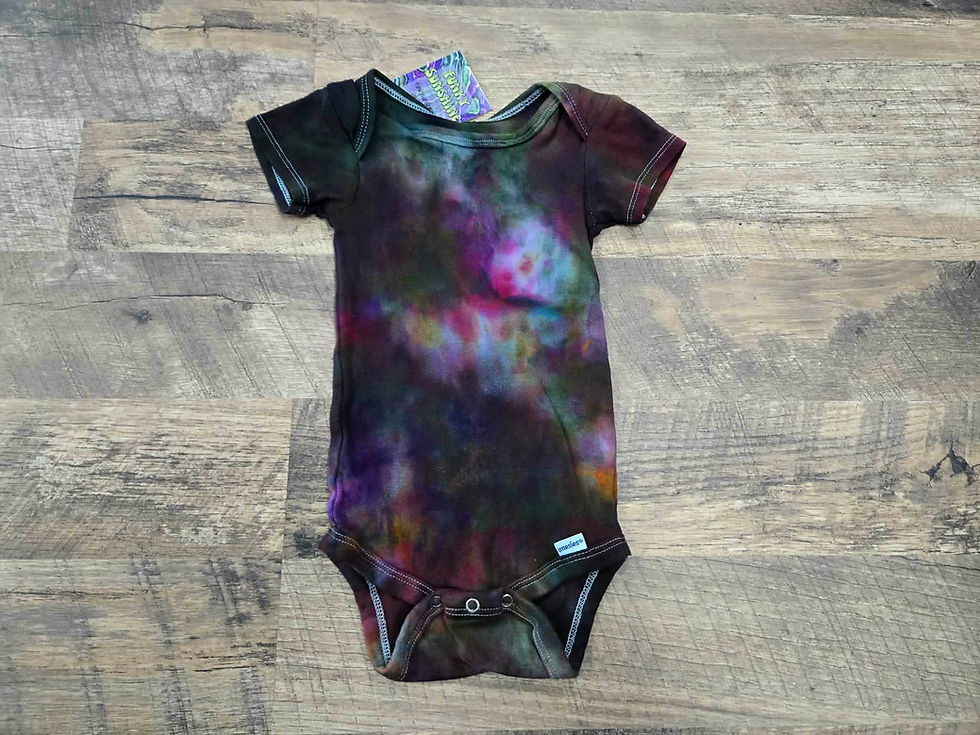 Thumbnail: 12 Month Tie Dye Baby Onesie