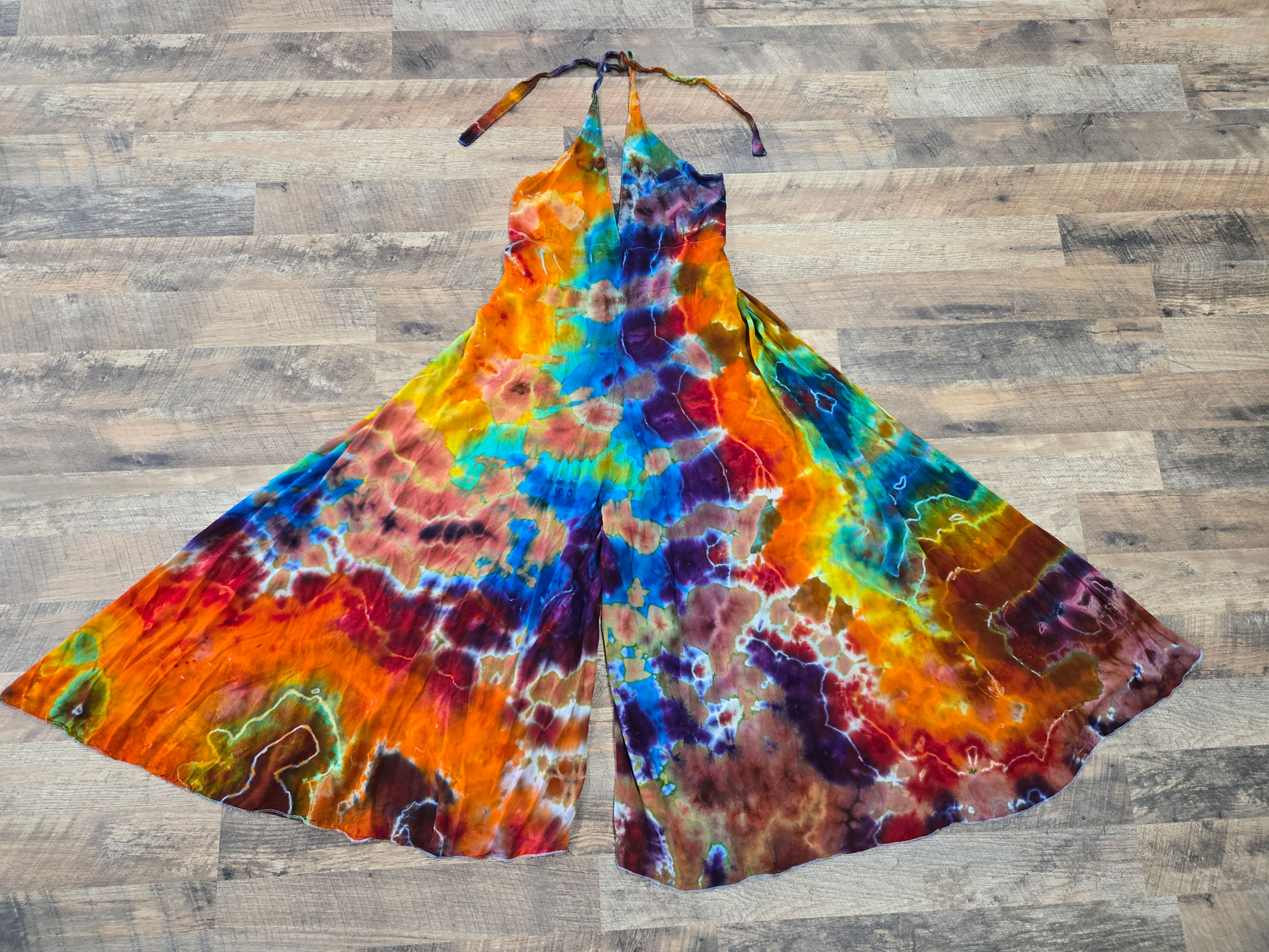 Small - Large  - Flowy Halter Jumpsuit