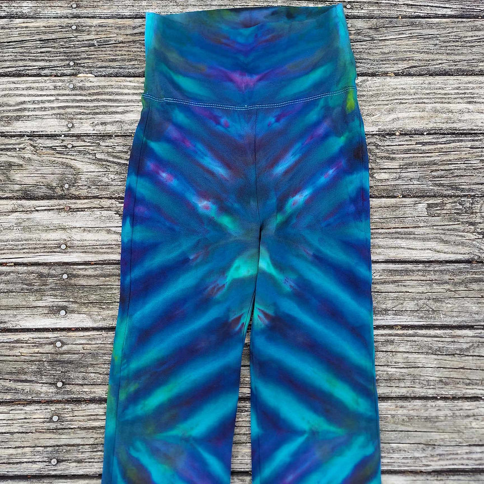 Thumbnail: Small - Funky Bootcut Foldover Yoga Pants