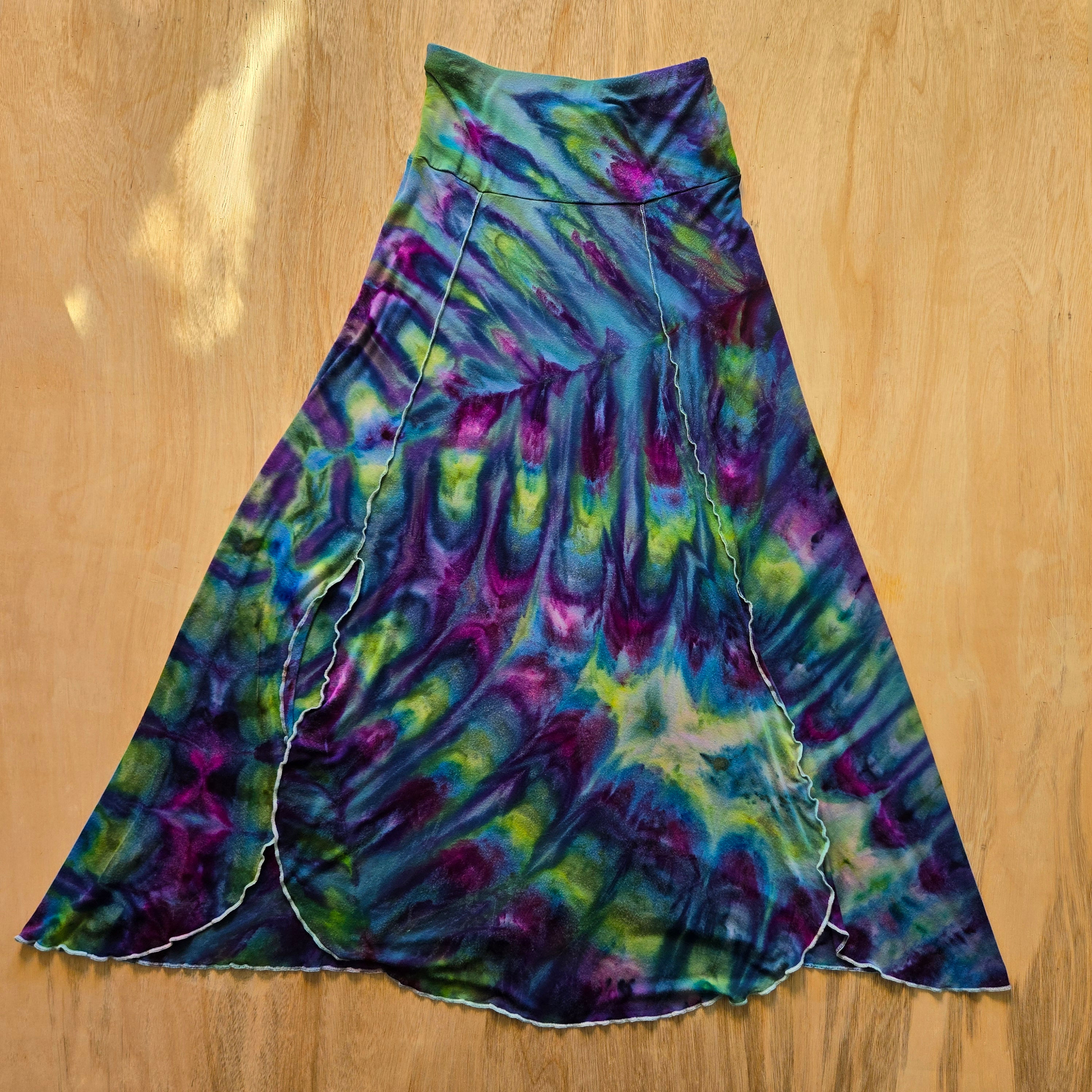 Medium - Double Slit Rayon Maxi Skirt