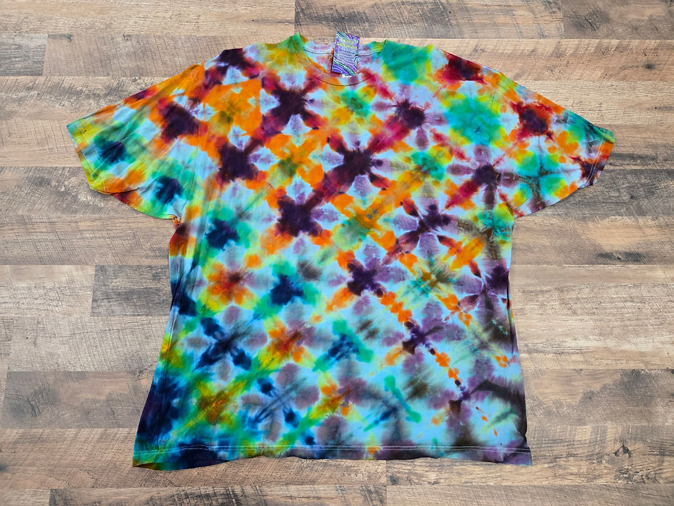 4XL - Abstract Tie Dye Shirt