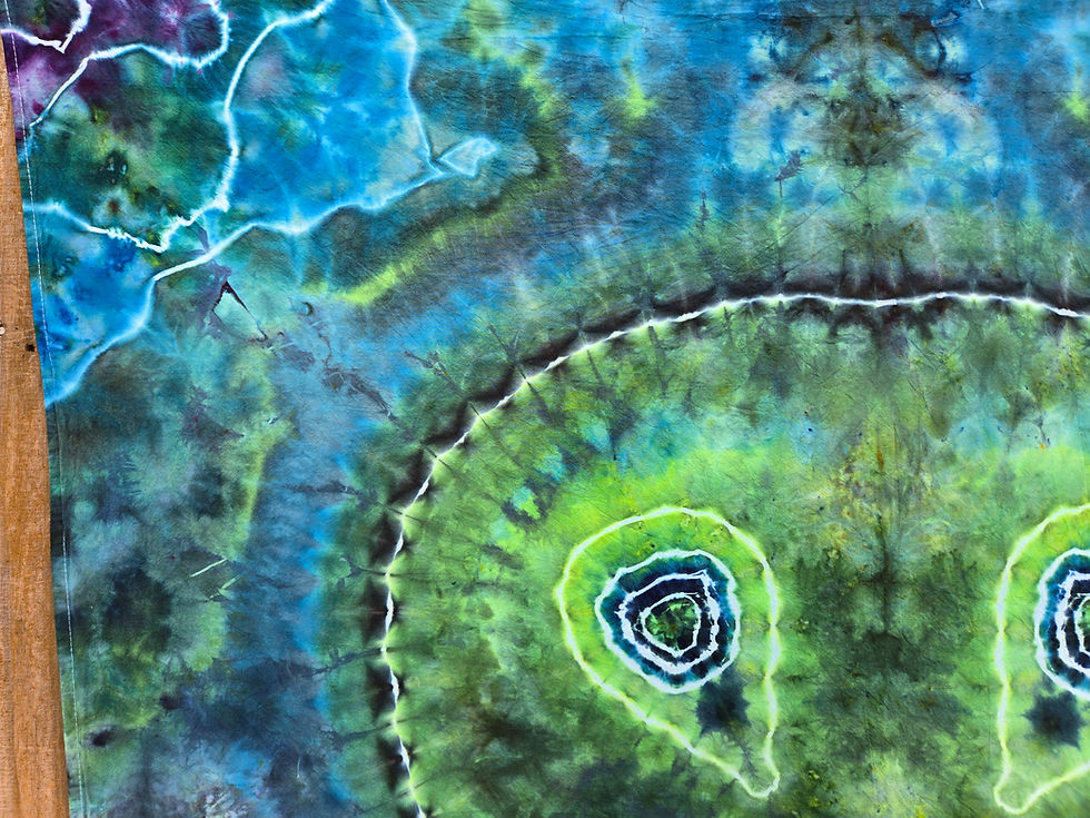 Thumbnail: 58"×58"  Alien Tie Dye Tapestry 