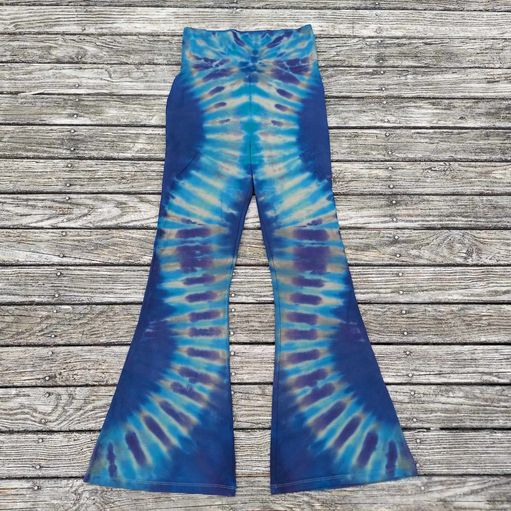 Large - Funky Wide Waistband Flares