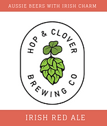 Hop and Clover Irish Red Ale Logo