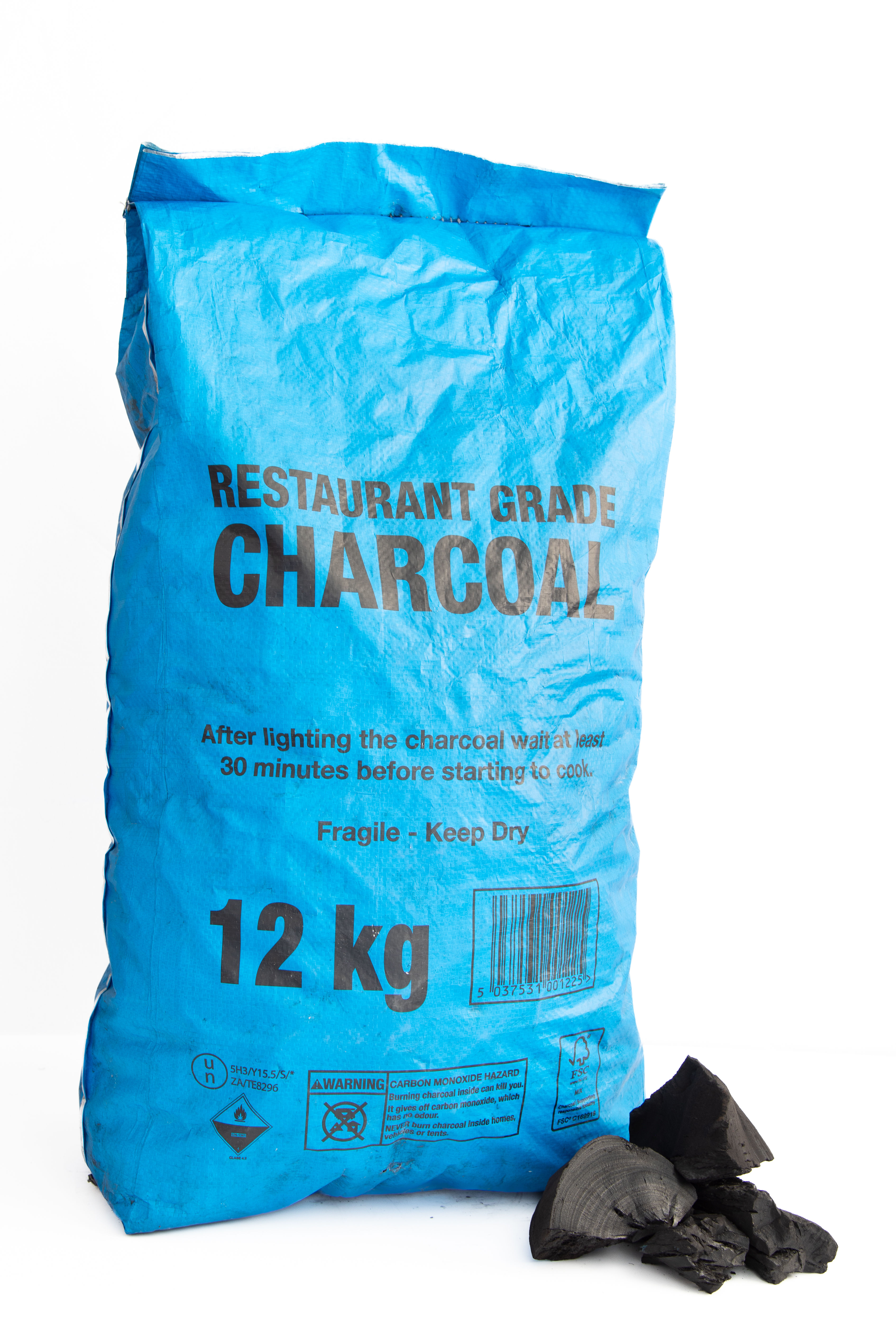 FSC Certified 12kg Catering Grade Charcoal "Blue Bag"