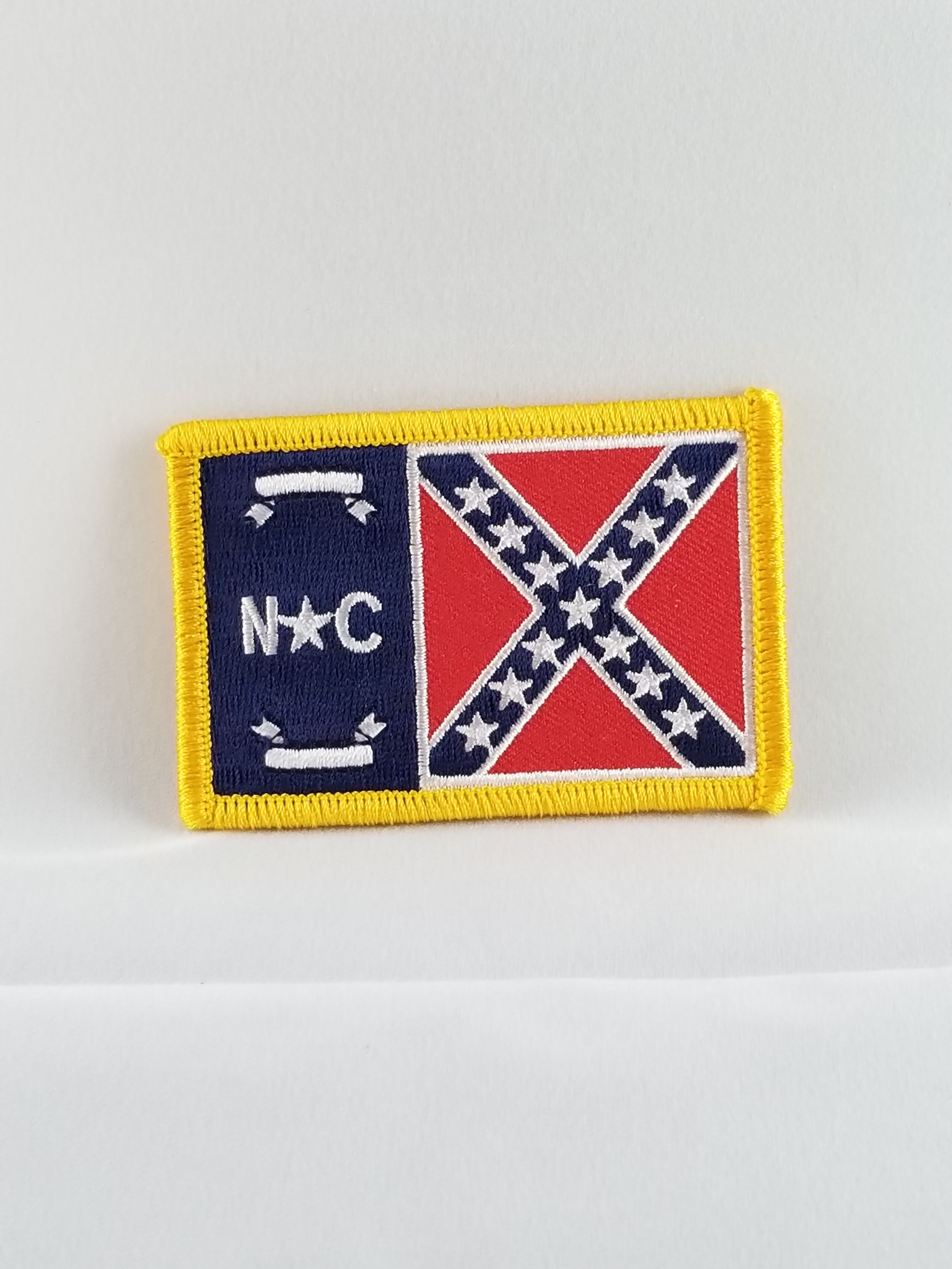 North Carolina Confederate flag patch