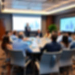 Facilitator guiding a group to their intended outcome.
