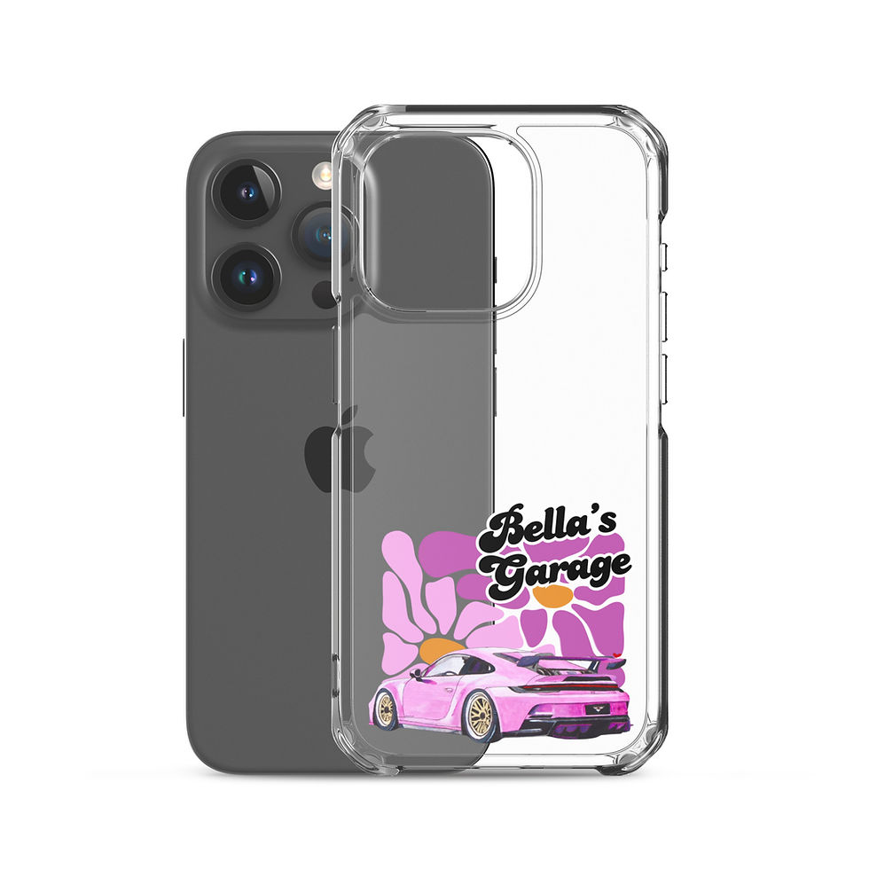 Thumbnail: Pink Porsche Flower Shop Clear Case for iPhone