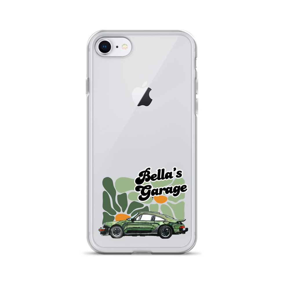 Thumbnail: Green Porsche Flower Shop Clear Case for iPhone