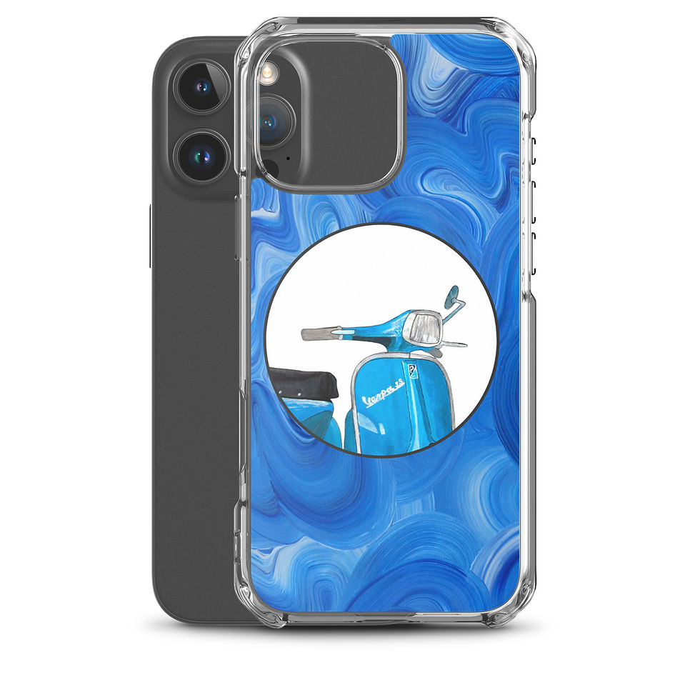 Thumbnail: Blue Vespa Clear Case for iPhone