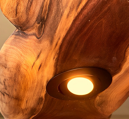 live edge light fixture