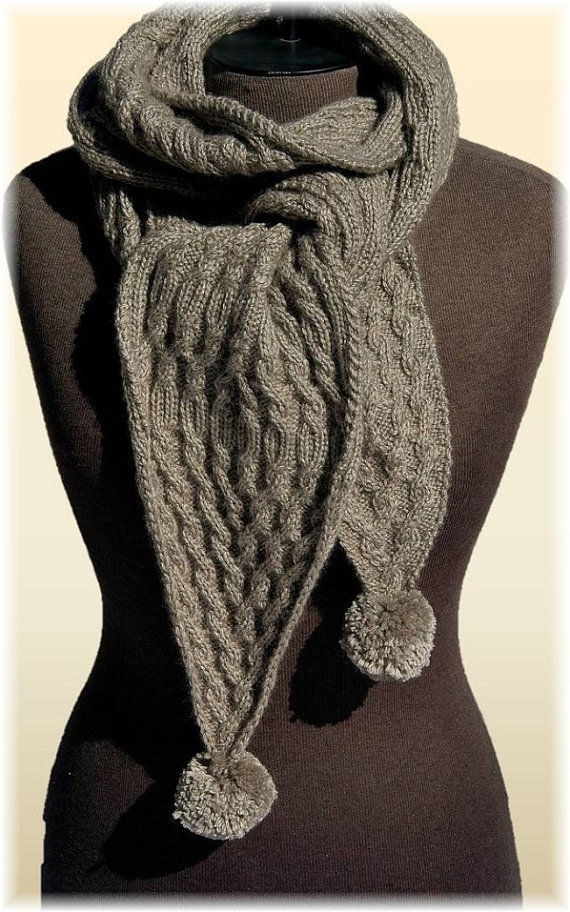 Thumbnail: Scarf, Hat & Gloves "Campania Island" Pure Qiviut