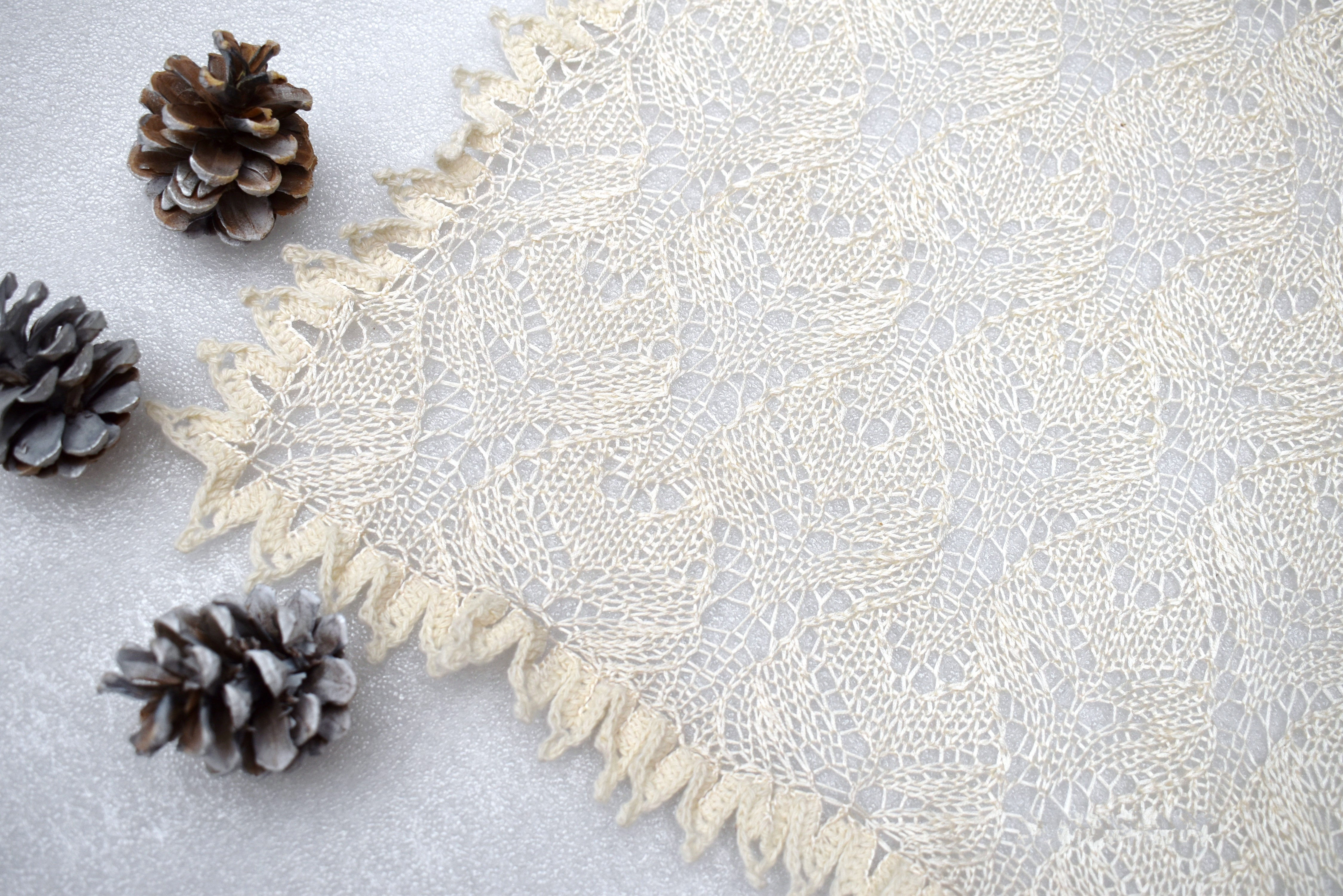 Lace Shawl "Savaray Island" - PURE SILK