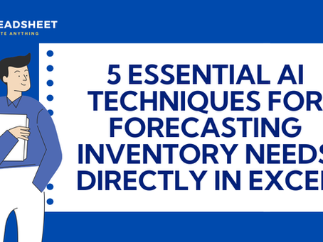 Mastering Predictive Inventory Management with Excel AI