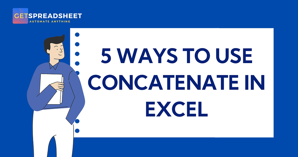 Structure the unstructured data with Concatenate Function in Excel