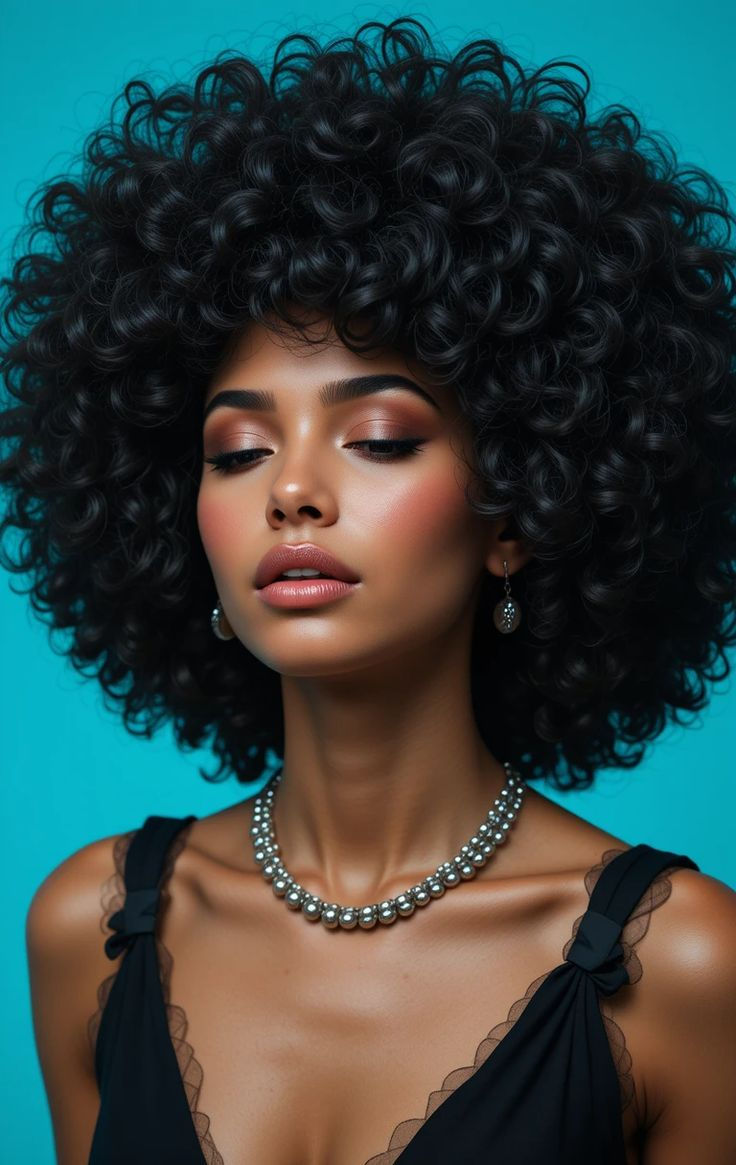 Classic Look With Curly Wigs