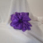 Purple Satin Scrunchie