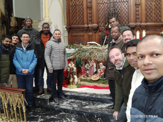 Encuentro de frailes extranjeros en la Provincia de San Joaquín de Navarra.