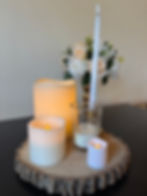 Various Sized Faux Flame Candles