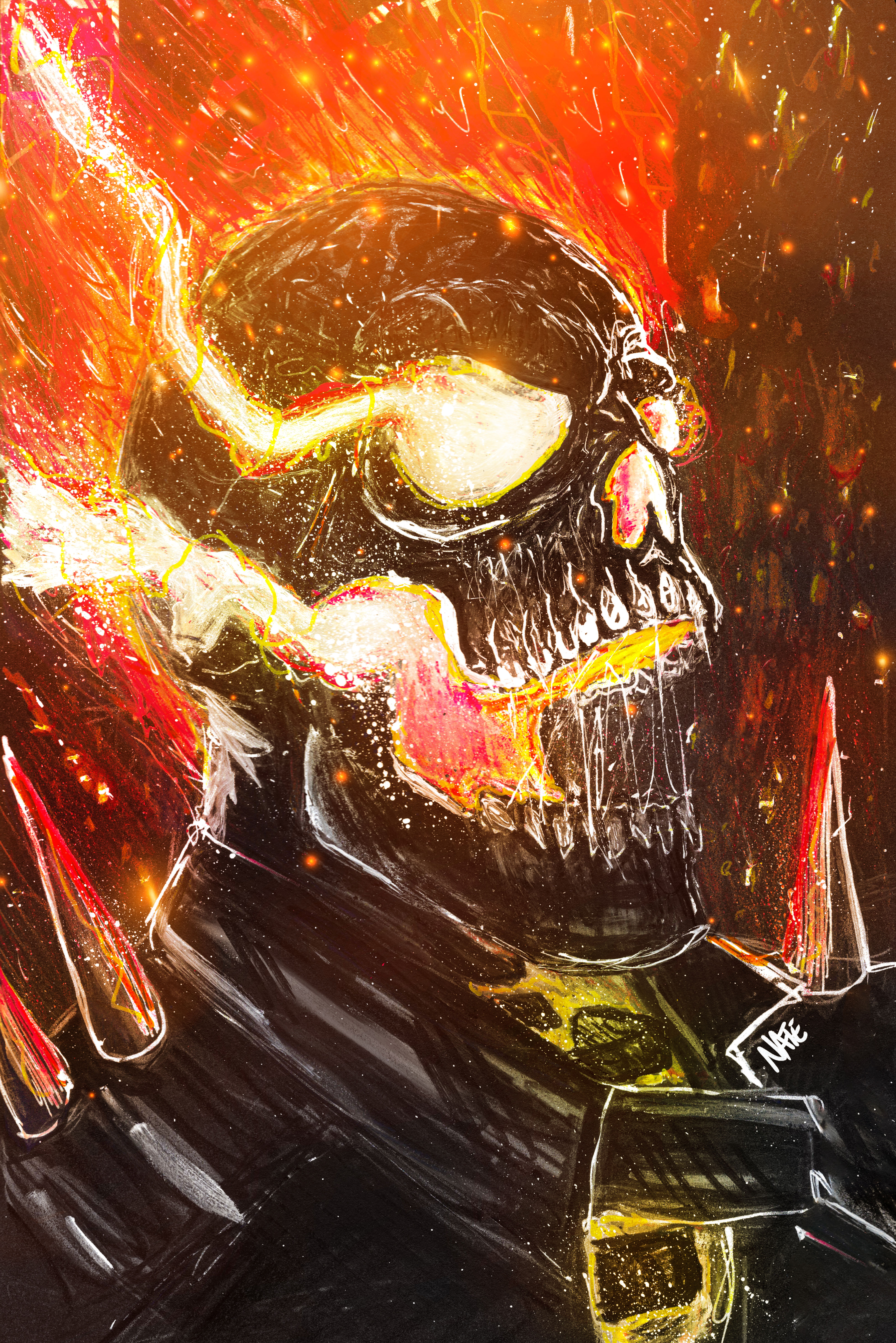 Ghost Rider Print- Hot