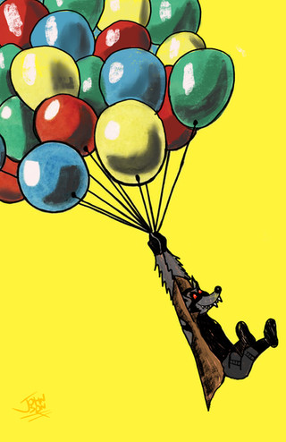 Curious George Homage for The Grey Wolf